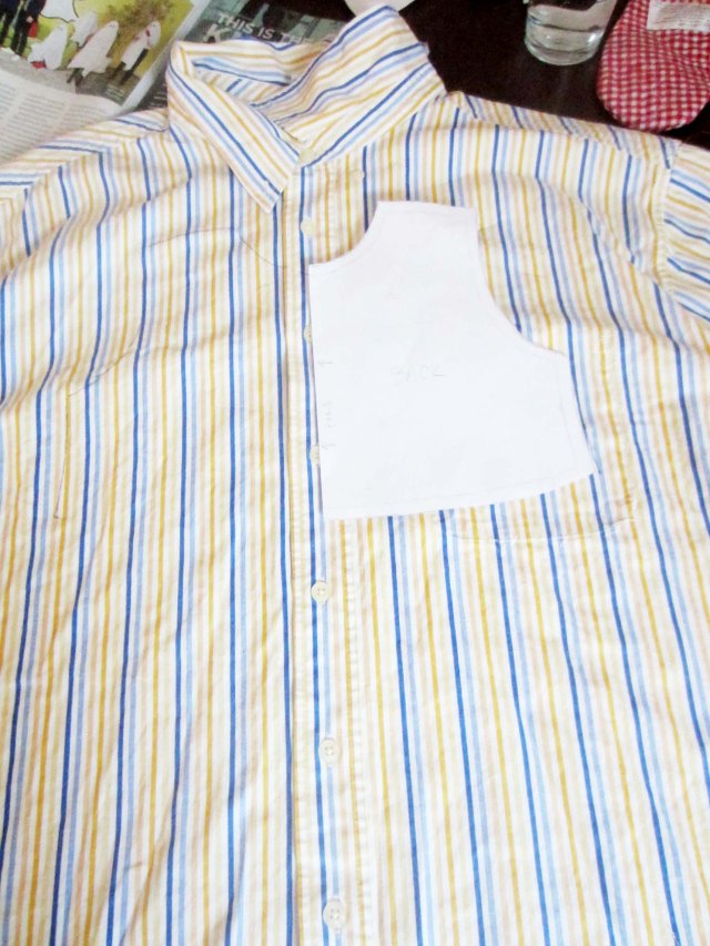 shirtdress pattern placing