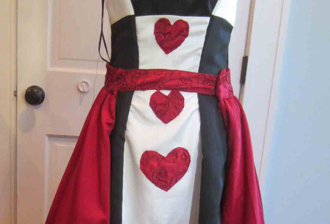Queen of Hearts Costume, Part IV: Hearts and Overskirt | It's All ...